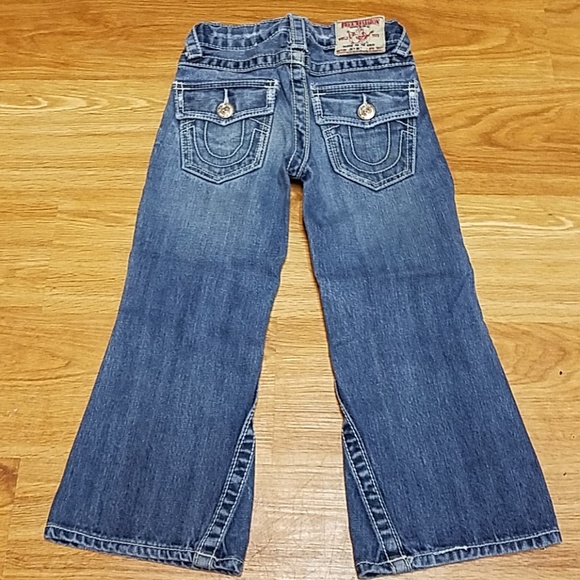 TRUE RELIGION VINTAGE STRAIGHT WIDE LEG FADED JEANS, JOEY BIG-T 4x16 - Picture 5 of 8